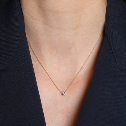 Enamel, diamond and gold necklace
