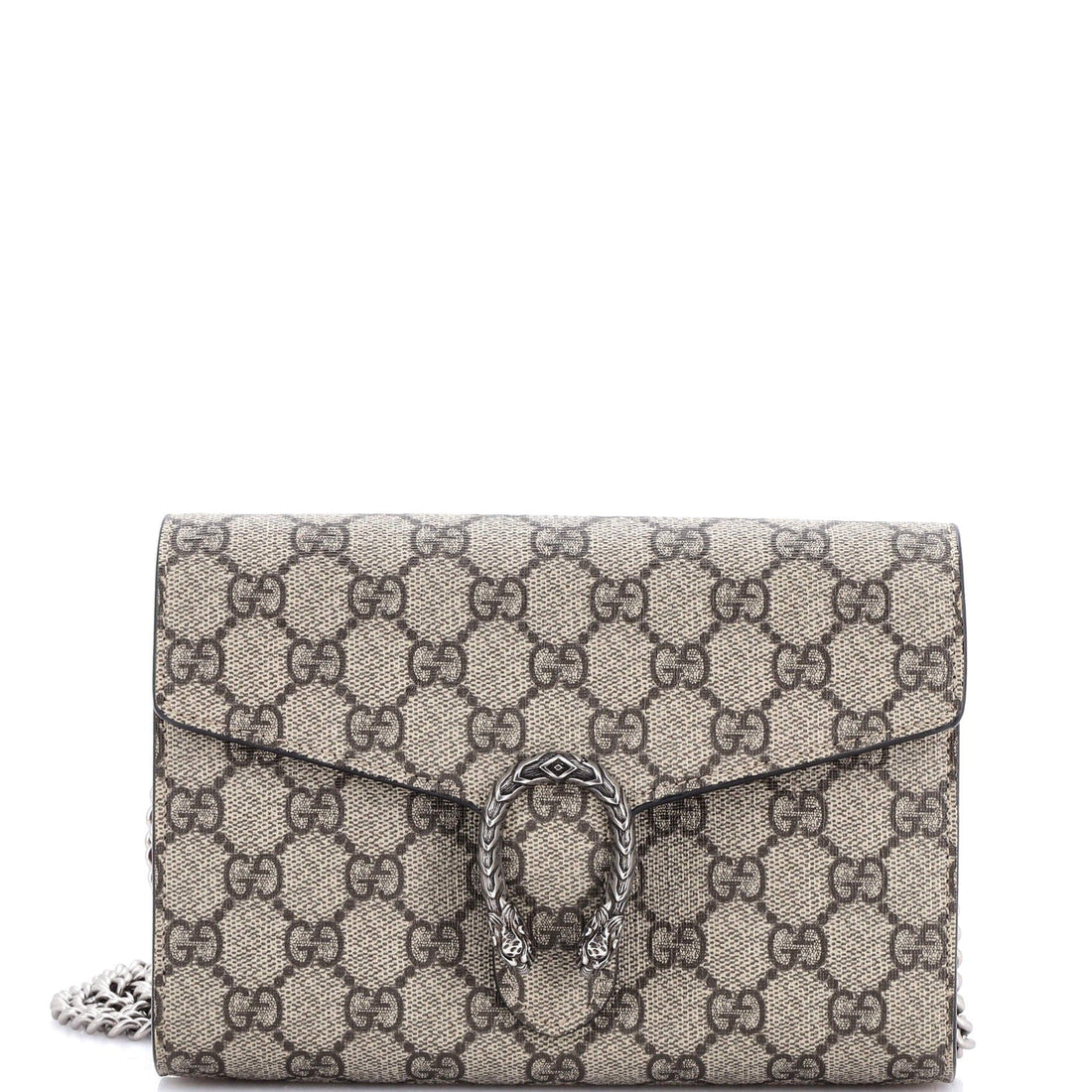 Gucci Dionysus Chain Wallet Gg Coated Canvas Small