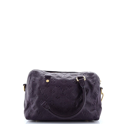 Louis Vuitton Speedy Bandouliere Bag Monogram Empreinte Leather 25