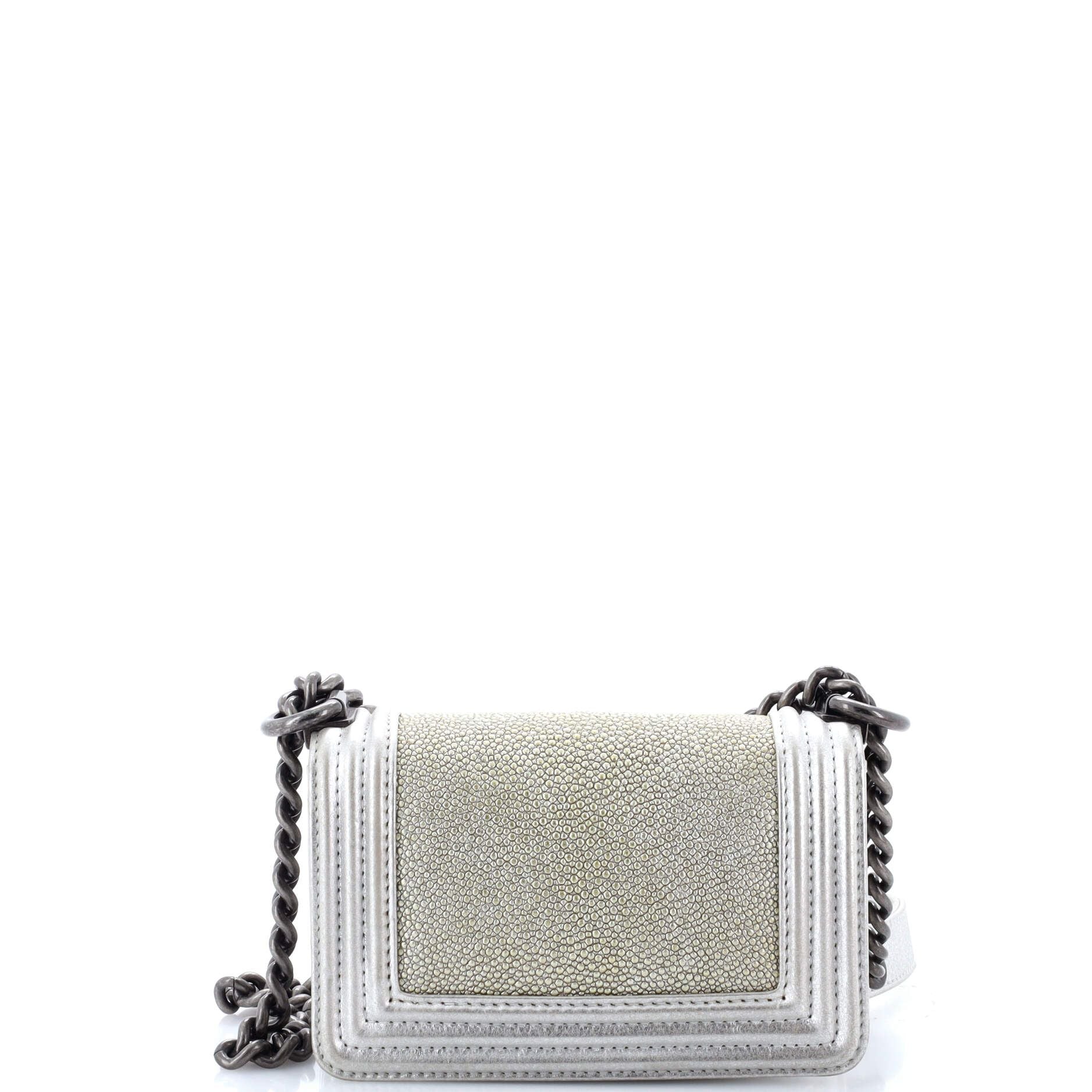 Chanel Boy Flap Bag Stingray Mini