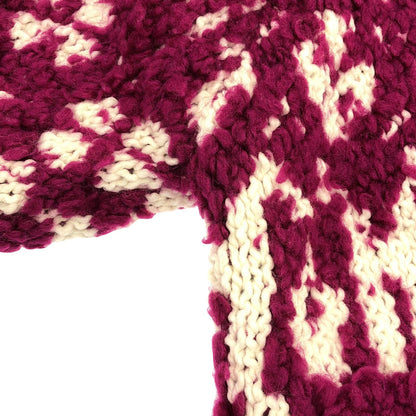 Chanel Pink Knit Blouson Blouson Wool P 62173k 47609