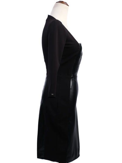 Excellent Elisabetta Franchi Black Bodycon Dress Size M