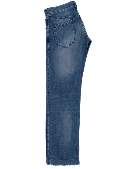 Excellent Dolce Gabbana Blue Cotton Jeans for Men