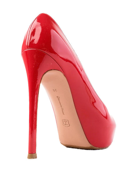 Excellent Gianvito Rossi Red Patent Leather High Heels Size 35