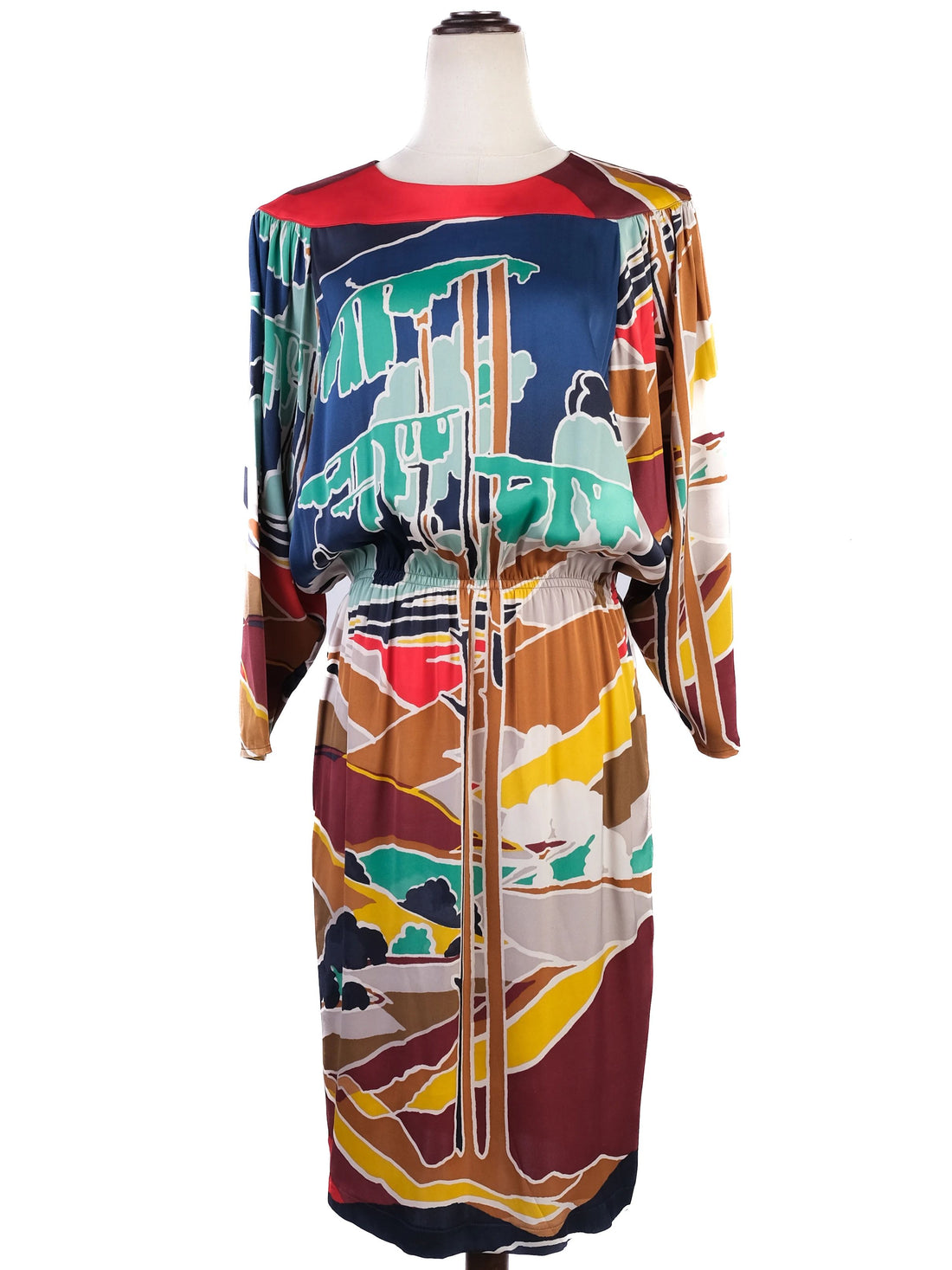 Excellent BGN First Colorful Silk Dress Size Not Specified