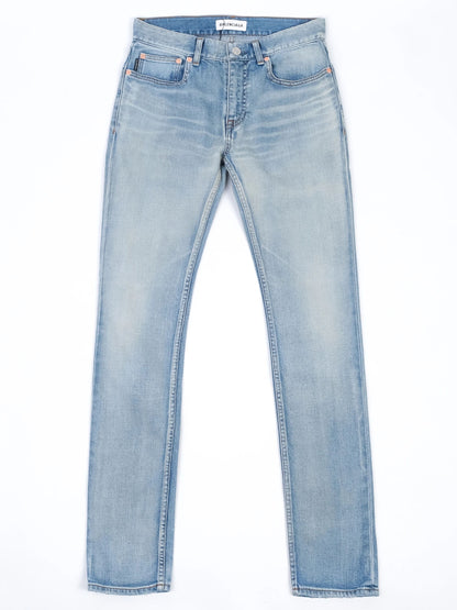 NEW Balenciaga Light Blue Jeans Cotton Size S for Women