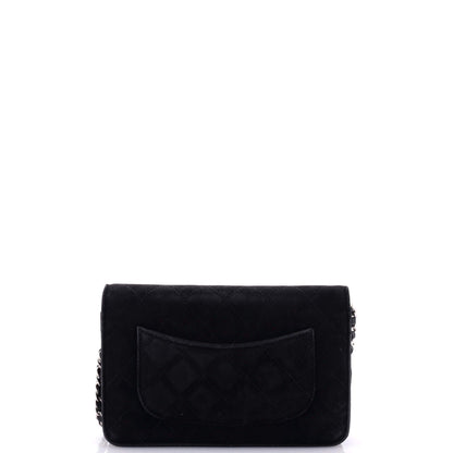 Chanel Cocostellar Wallet On Chain Quilted Suede