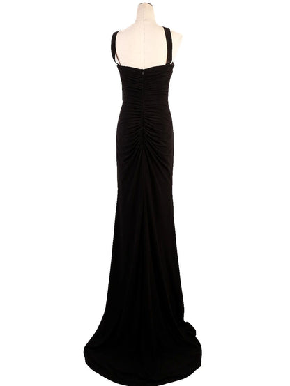 Perfect Sherri Hill Black Dress XXS Single Shoulder Glamour
