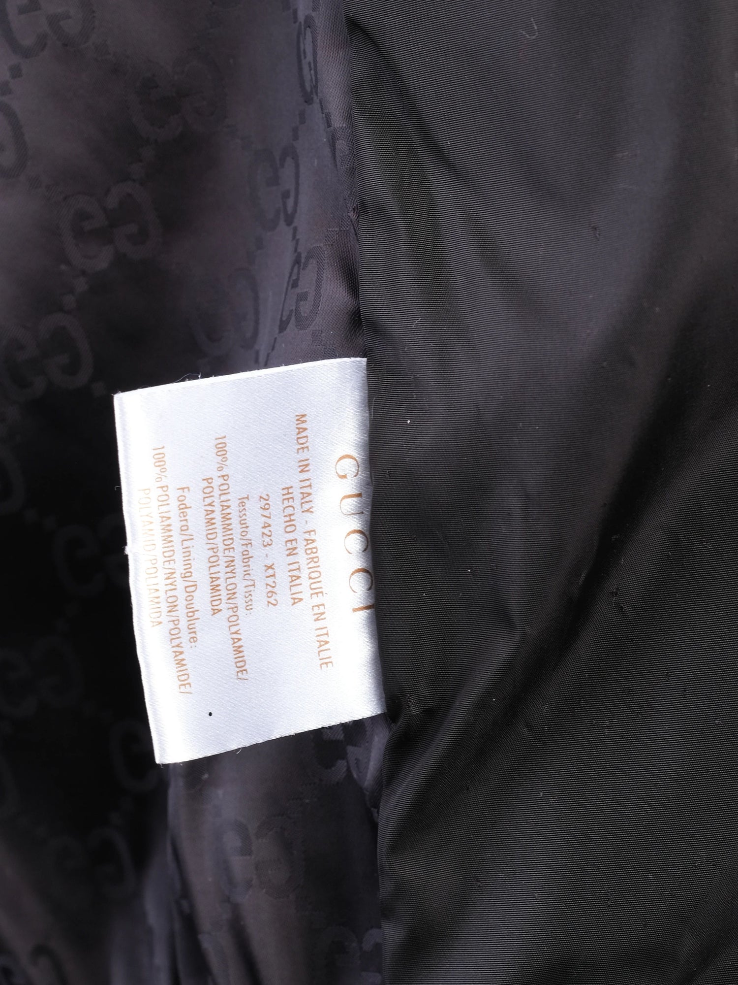 Gucci Black Hooded Jacket Nylon Size S Excellent Condition