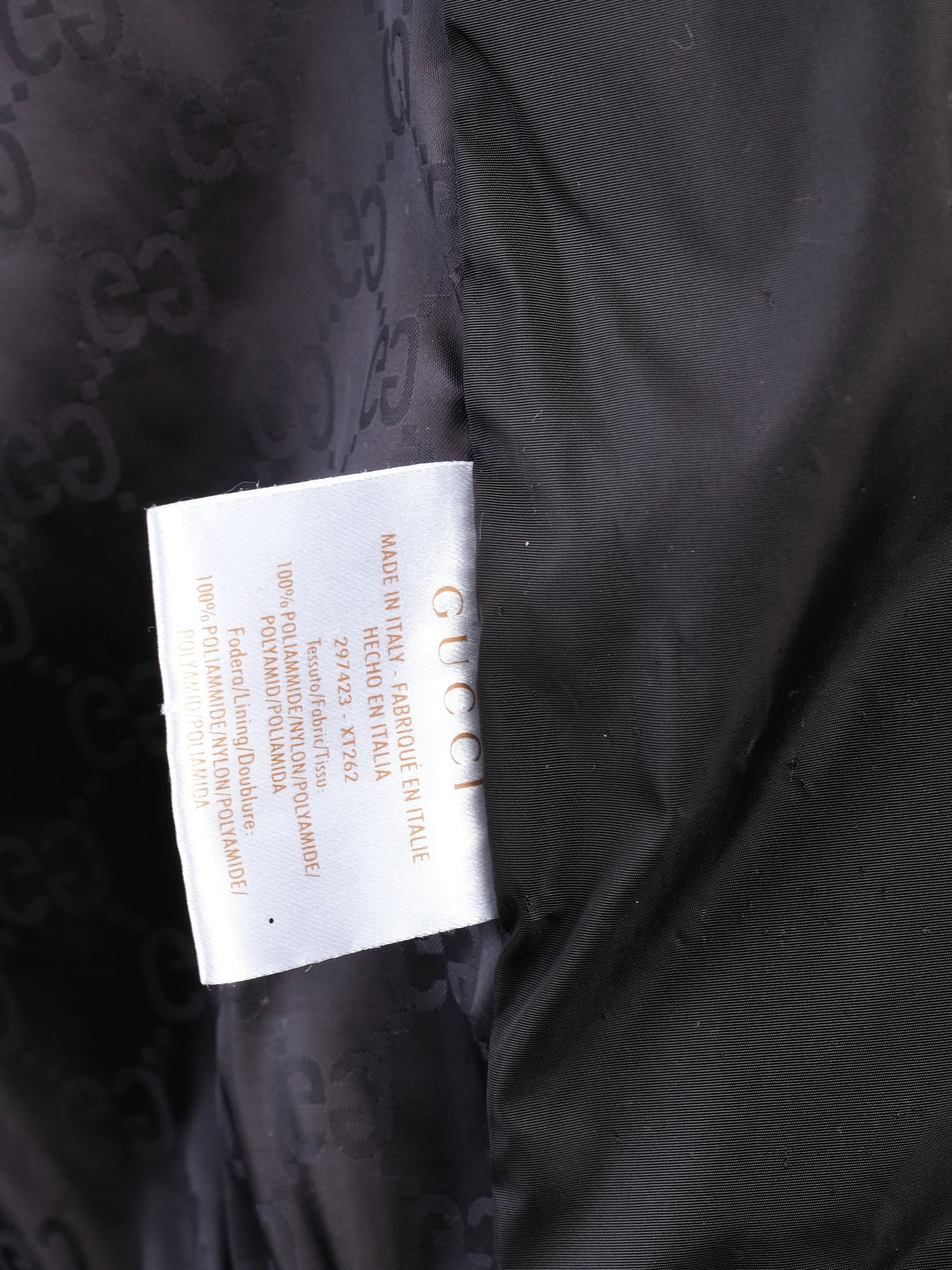 Gucci Black Hooded Jacket Nylon Size S Excellent Condition