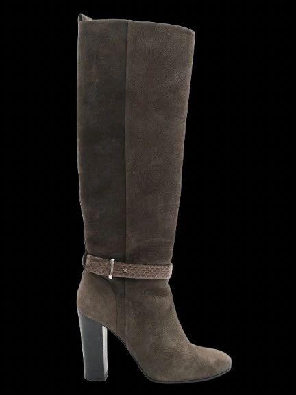 NEW Barbara Bui Green Suede Knee-High Boots Size 39