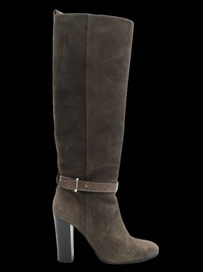 NEW Barbara Bui Green Suede Knee-High Boots Size 39