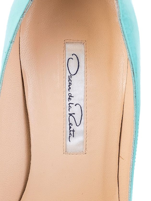 Excellent Oscar de la Renta Blue High-Heeled Shoes Size 38