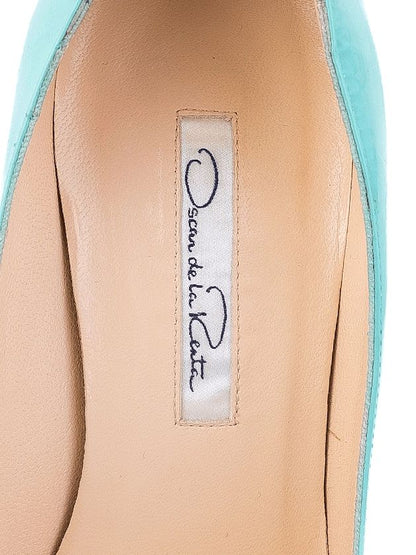 Excellent Oscar de la Renta Blue High-Heeled Shoes Size 38