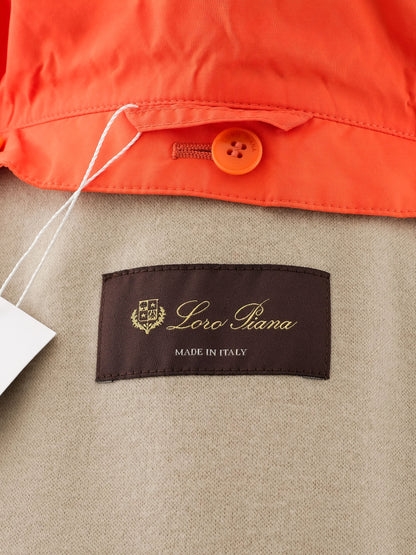 Perfect Loro Piana Orange Hooded Jacket Women&