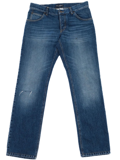 Excellent Dolce Gabbana Blue Denim Jeans Men Size N/A
