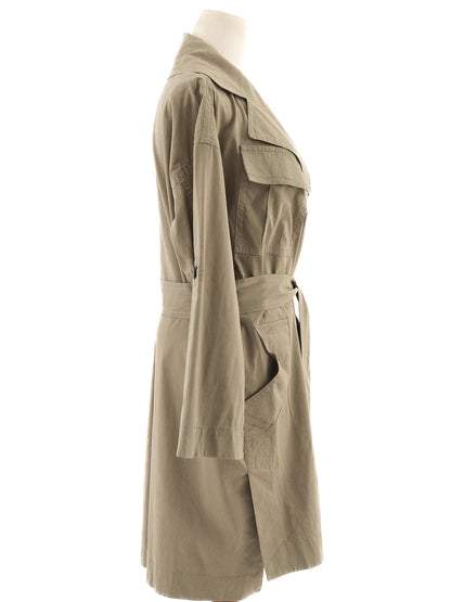 Excellent Emporio Armani Green Wool Blouse Size M Short-Sleeve