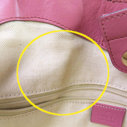 Gucci Cowhide Leather Sukey Tote Bag Golden Shoulder Back Bag Deep Powder Red Shoulder Bag Pink Calfskin (cowhide