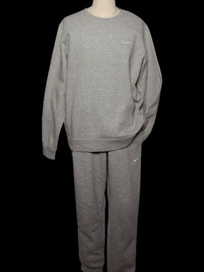 Excellent Nike Gray Tracksuit Cotton Natural XL Men