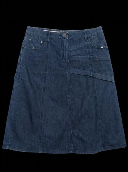 Excellent La Perla Blue Denim Skirt Size M with Unique Details