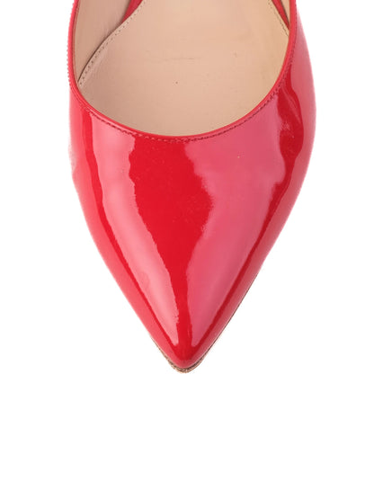 Excellent Gianvito Rossi Red Patent Leather Ballet Flats Size 37