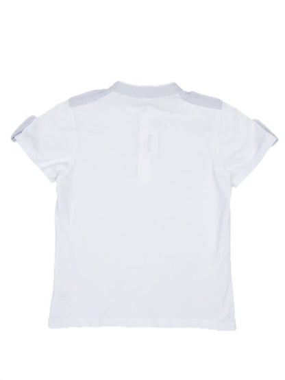 Excellent Dior White Cotton Shirt Size 10 for Kids with Button Details