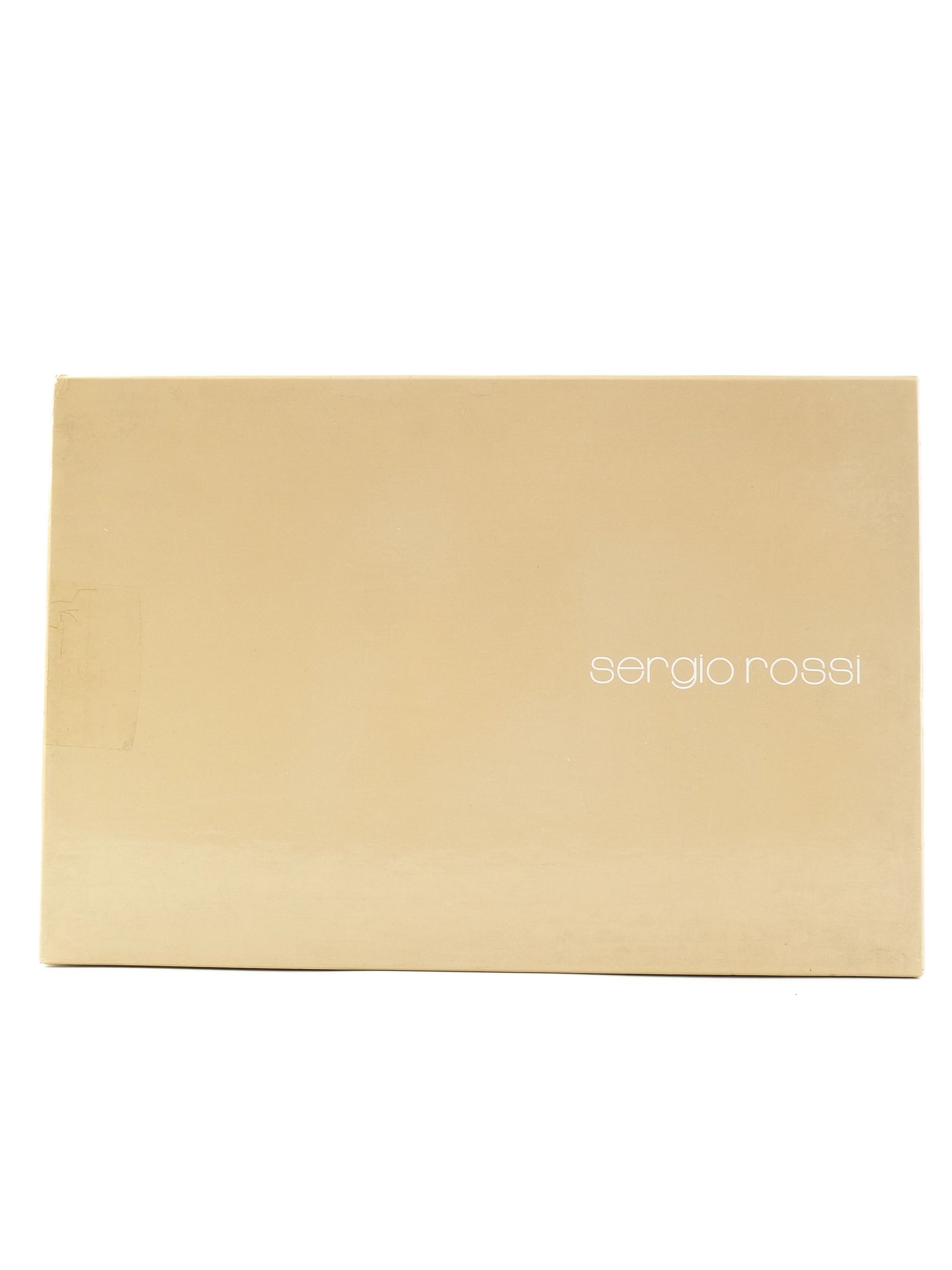 NEW Sergio Rossi Black Leather High-Heeled Shoes Size 38