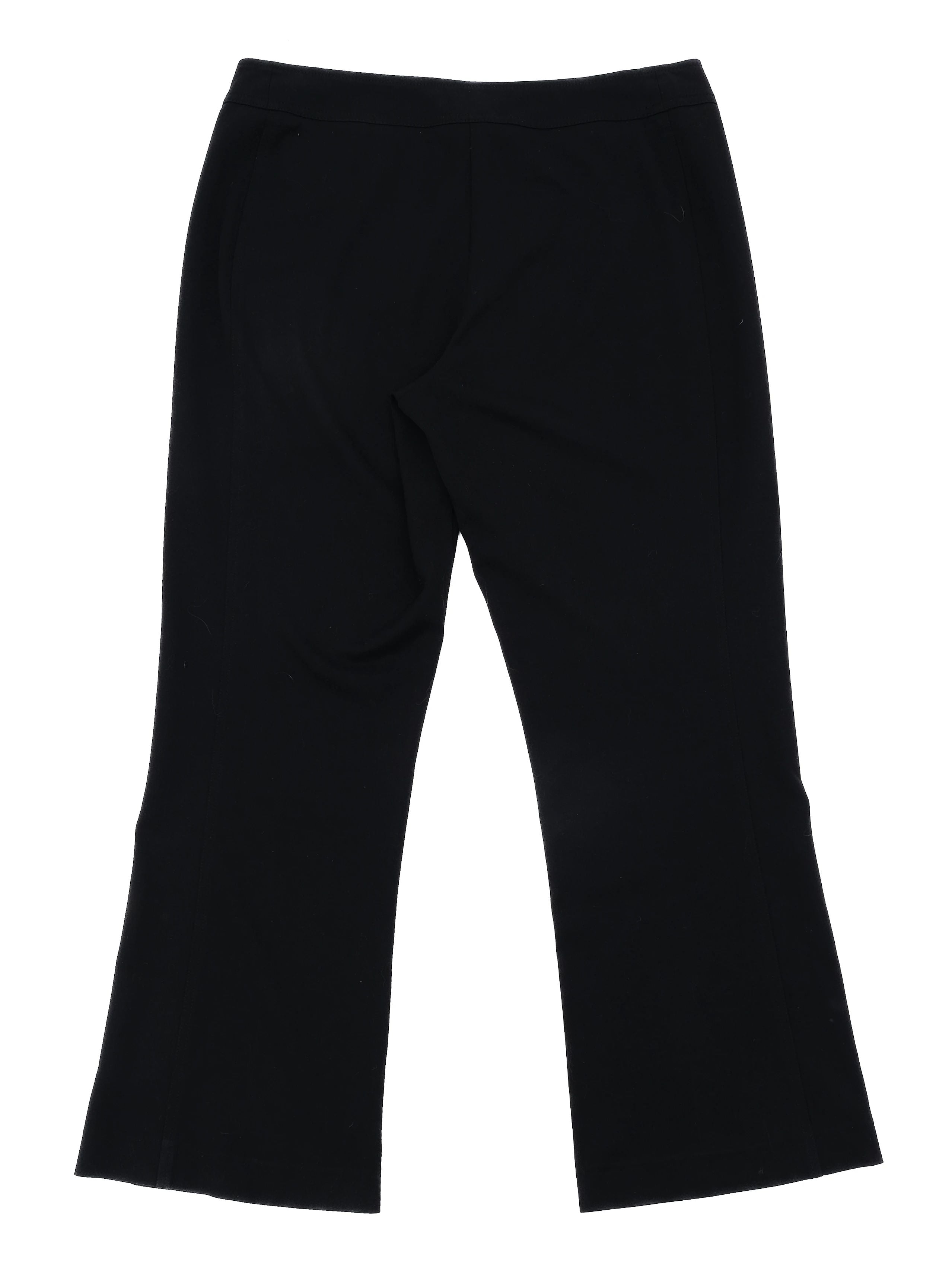 Excellent Marina Rinaldi Black Viscose Pants Size M Made in Italy