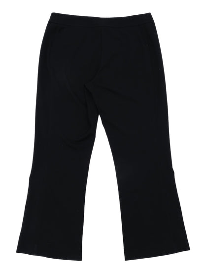 Excellent Marina Rinaldi Black Viscose Pants Size M Made in Italy