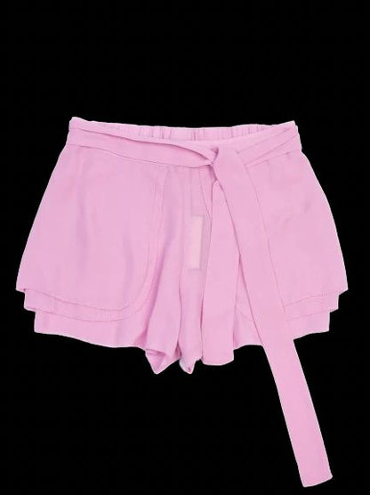 NEW By Malene Birger Pink Wrap-Style Shorts Size S