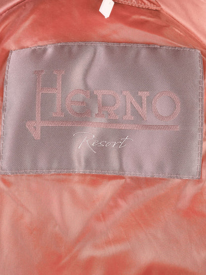 Average Herno Pink Quilted Puffer Coat Size M Women&
