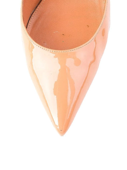 Excellent Gianvito Rossi Orange Leather High Heels Size 38.5