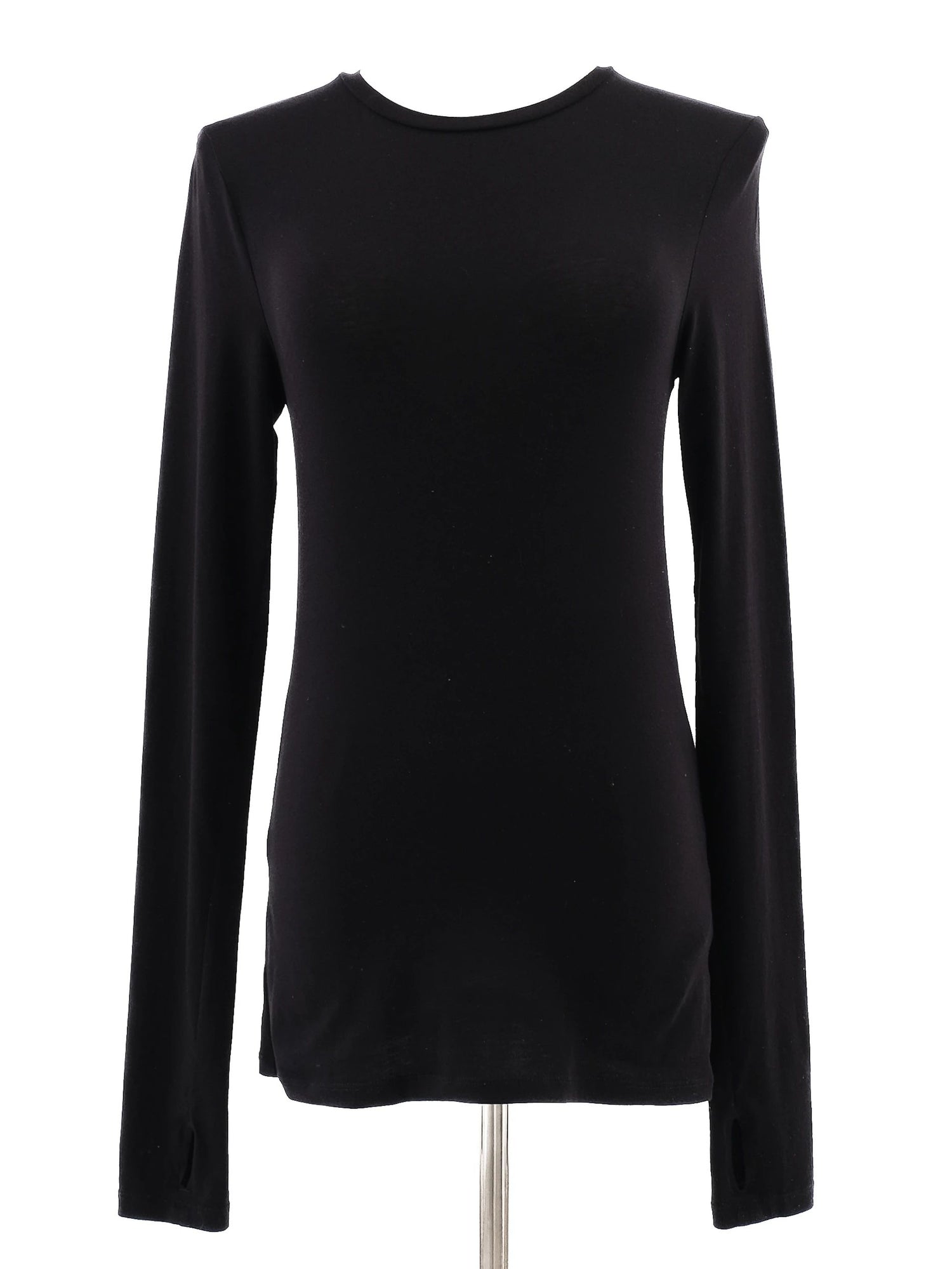 Excellent Cos Black Long Sleeve Shirt Size XS Elastane Women