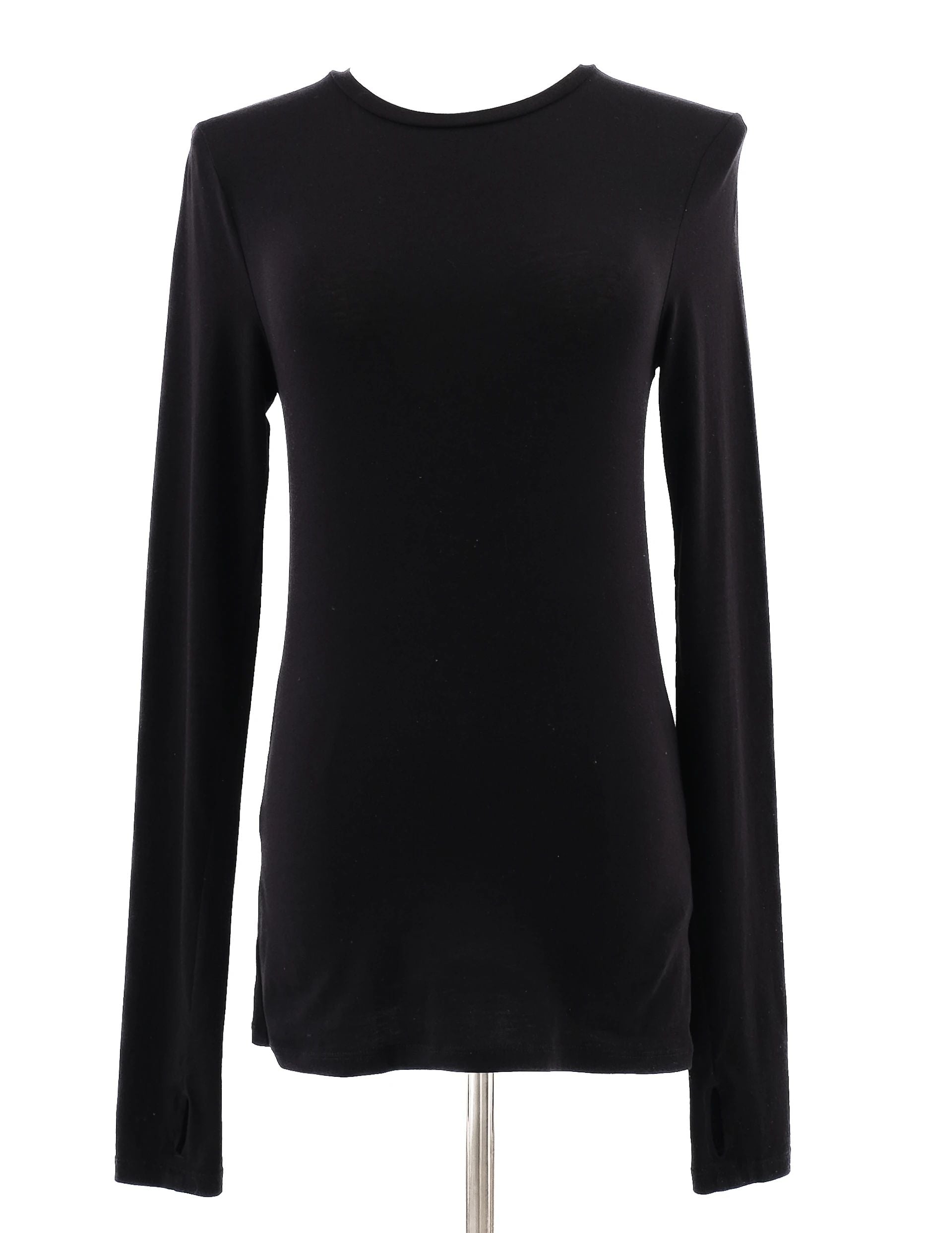Excellent Cos Black Long Sleeve Shirt Size XS Elastane Women