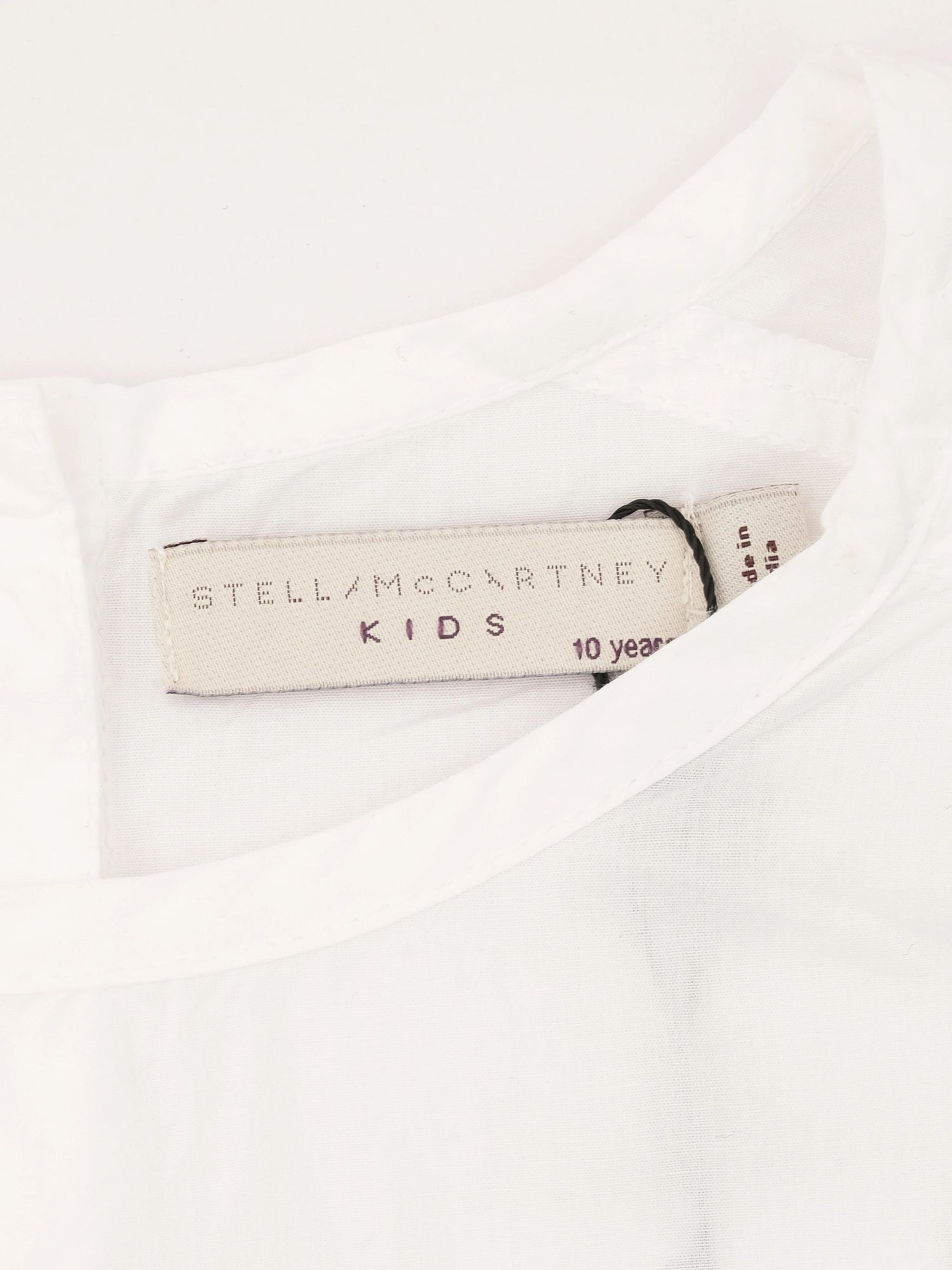 Excellent Stella McCartney Kids White Cotton Blouse Size 10