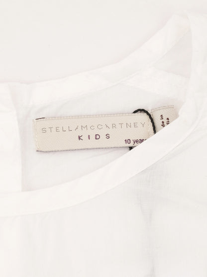 Excellent Stella McCartney Kids White Cotton Blouse Size 10