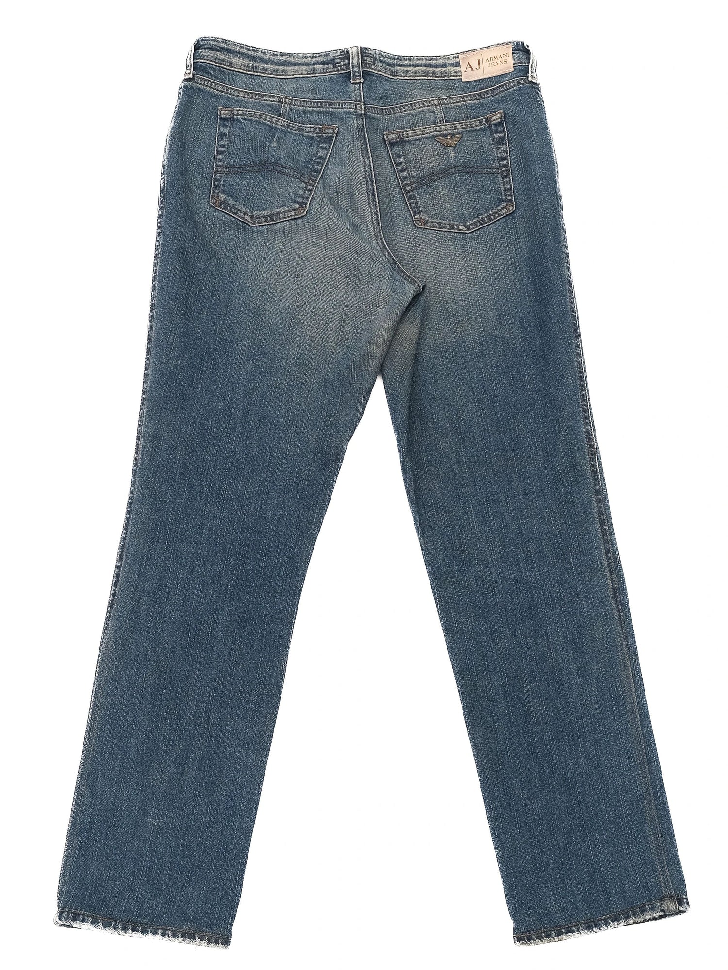 Excellent Armani Jeans Blue Denim Size L Women&