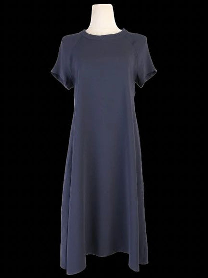Max Mara Blue Viscose A-Line Dress Size L Excellent Condition