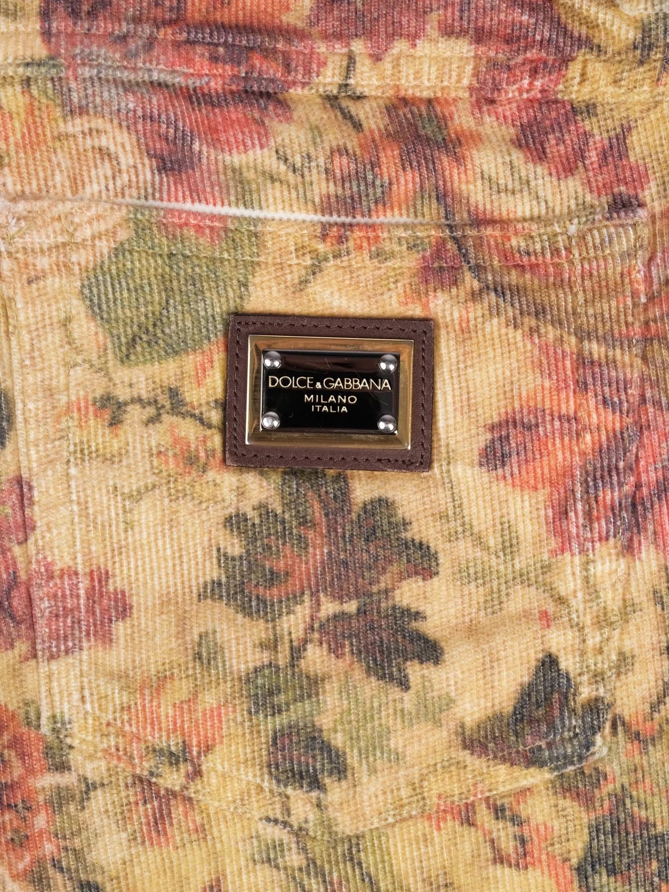 Excellent Dolce &amp; Gabbana Floral Pants XS Velvety Elastane Design