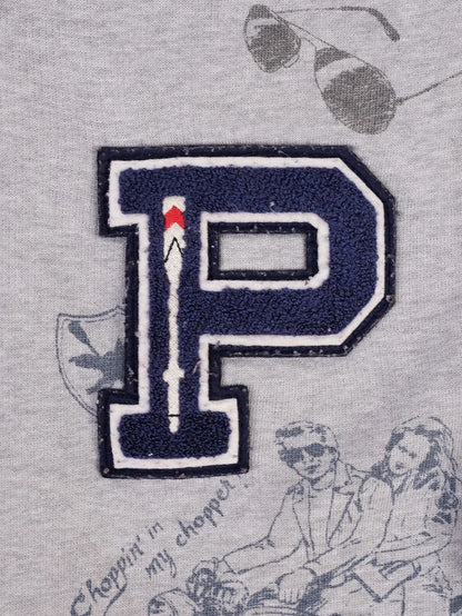 Excellent Polo Ralph Lauren Gray Hoodie Kids Size 15 with Graphics