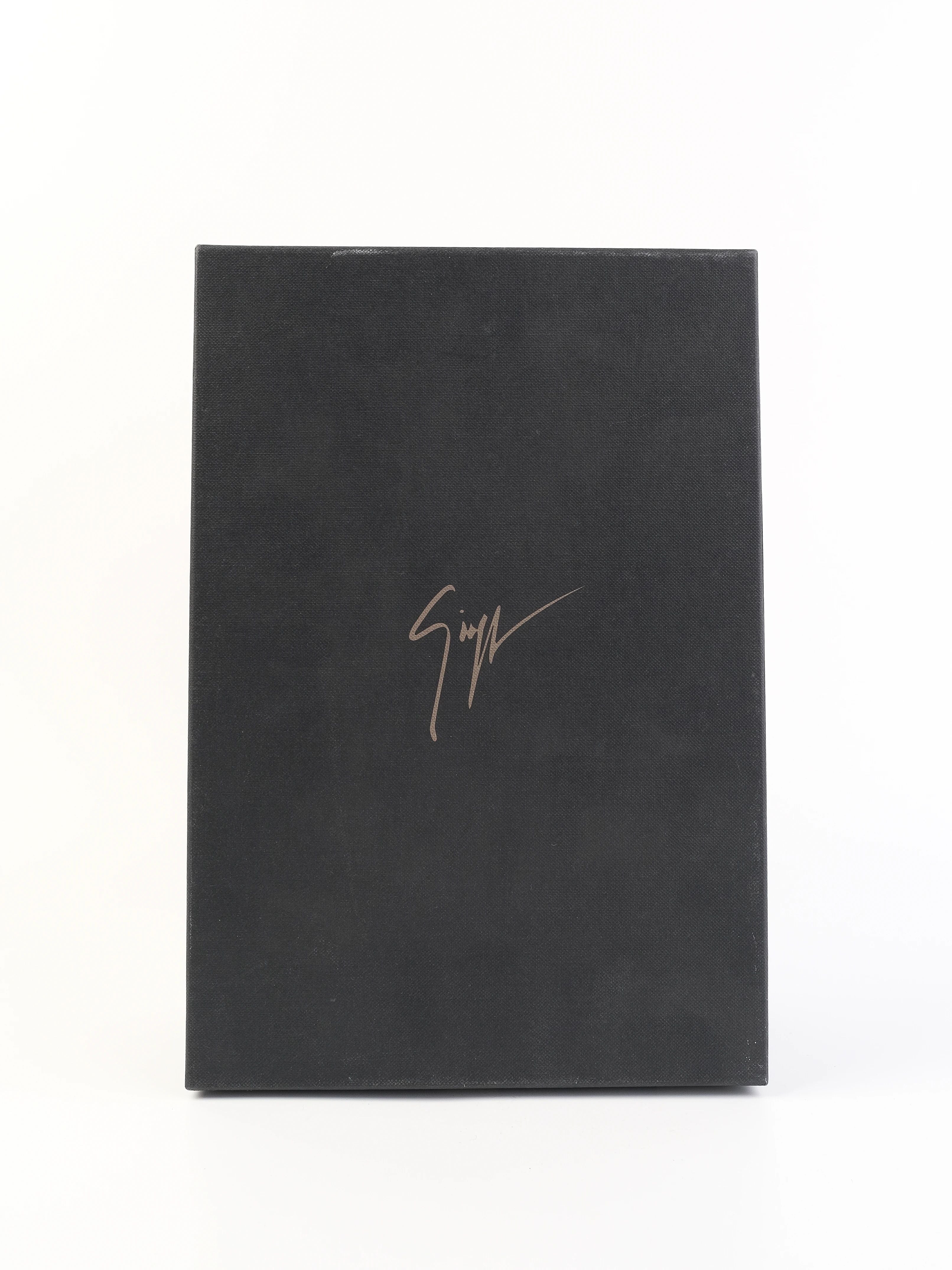 Excellent Giuseppe Zanotti Black Leather High-Heeled Shoes Size 39