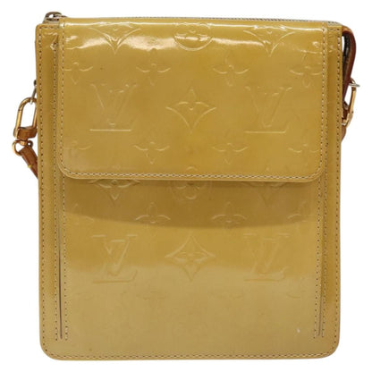 Louis Vuitton Vernis Motto Accessory Pouch Beige M 91136 Lv Auth