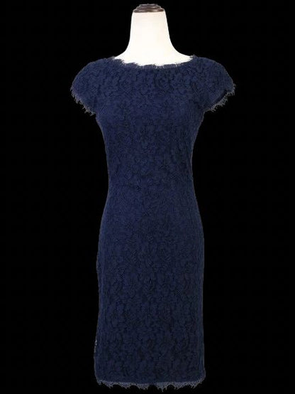 Excellent Diane von Furstenberg Purple Lace Dress Size XS