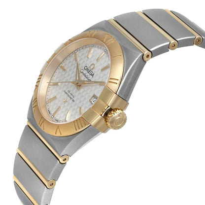 Omega Constellation 18K Yellow Gold Siver Dial Unisex Watch 123.20.35.20.02.006