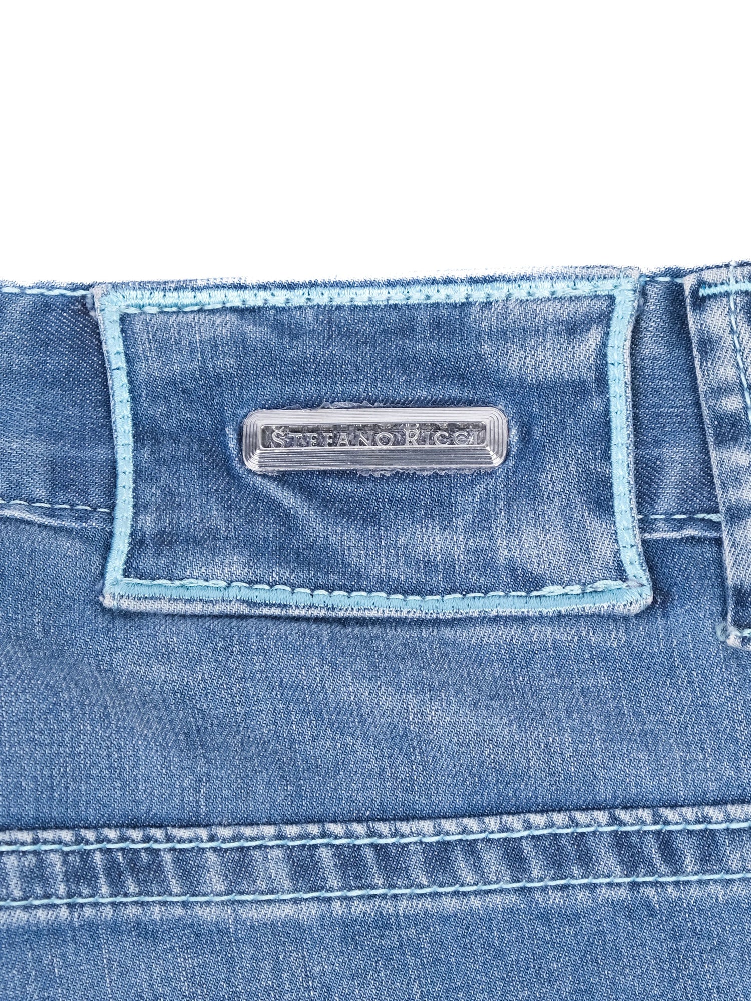 Excellent Stefano Ricci Light Blue Cotton Jeans Size XXL