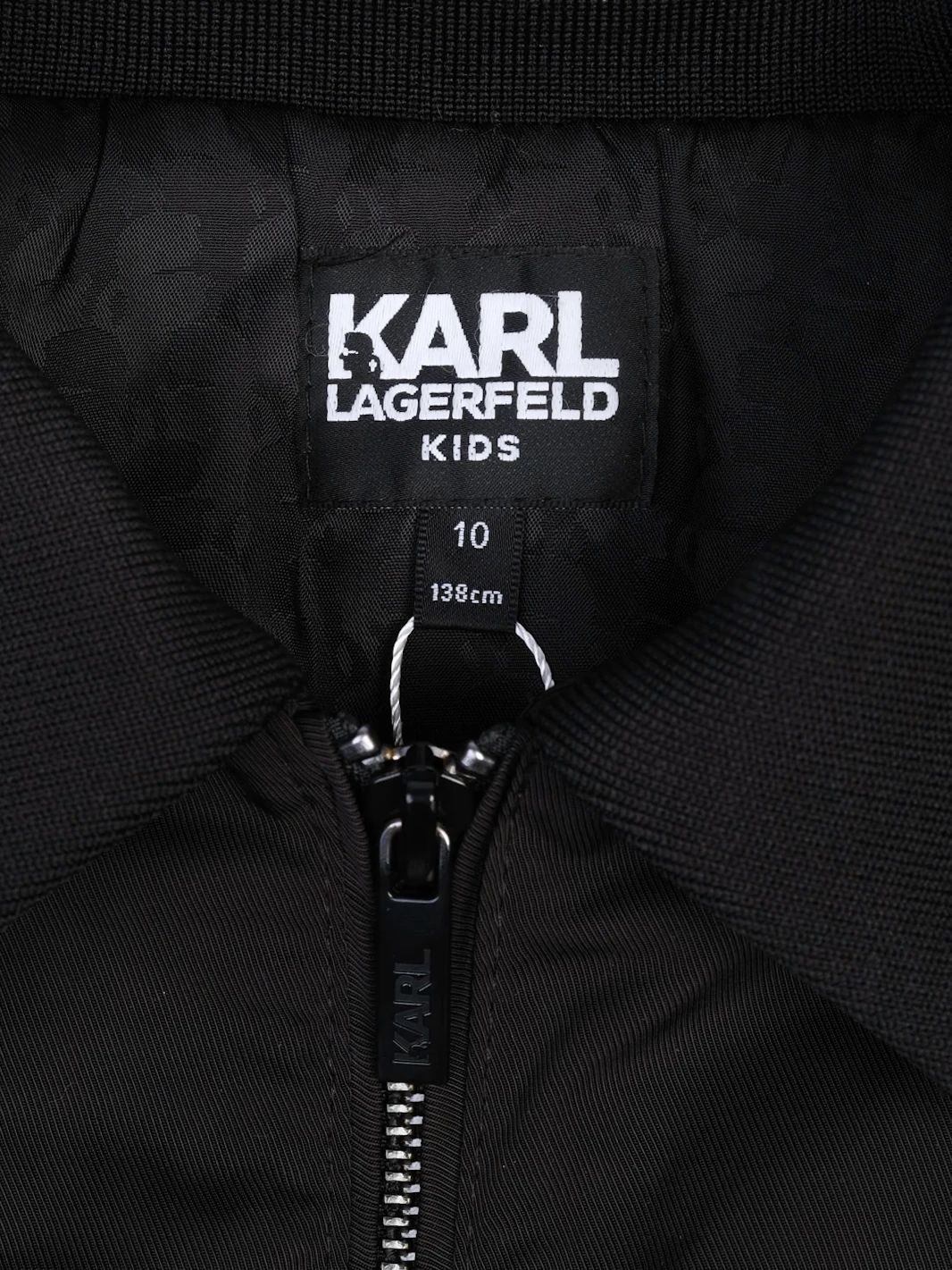 Excellent Karl Lagerfeld Kids Black Jacket Size 10