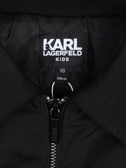 Excellent Karl Lagerfeld Kids Black Jacket Size 10