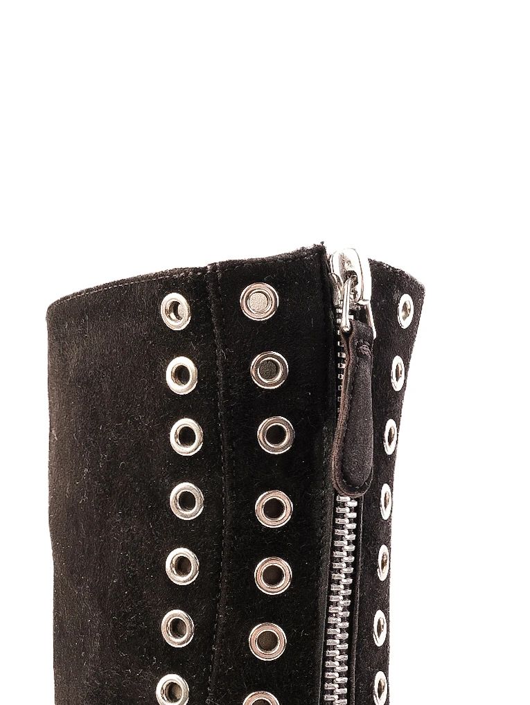 Excellent Alexander McQueen Black Suede Boots Size 39.5