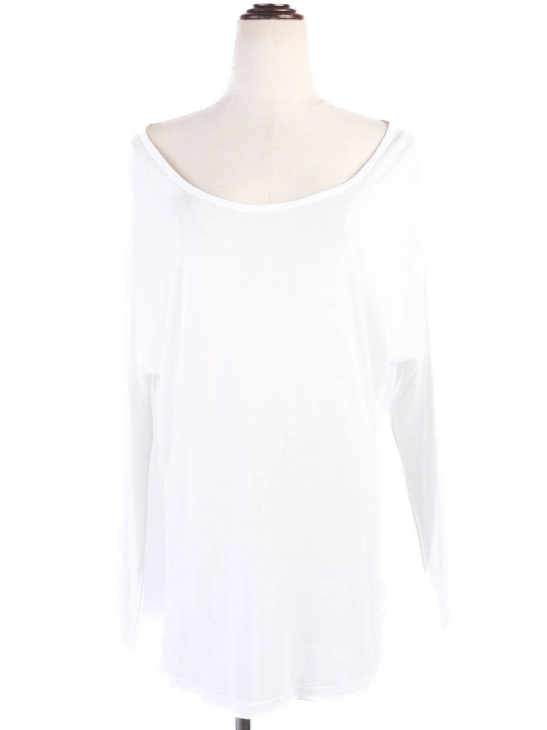 NEW Dolce Gabbana White Modal Off-Shoulder Blouse Size L