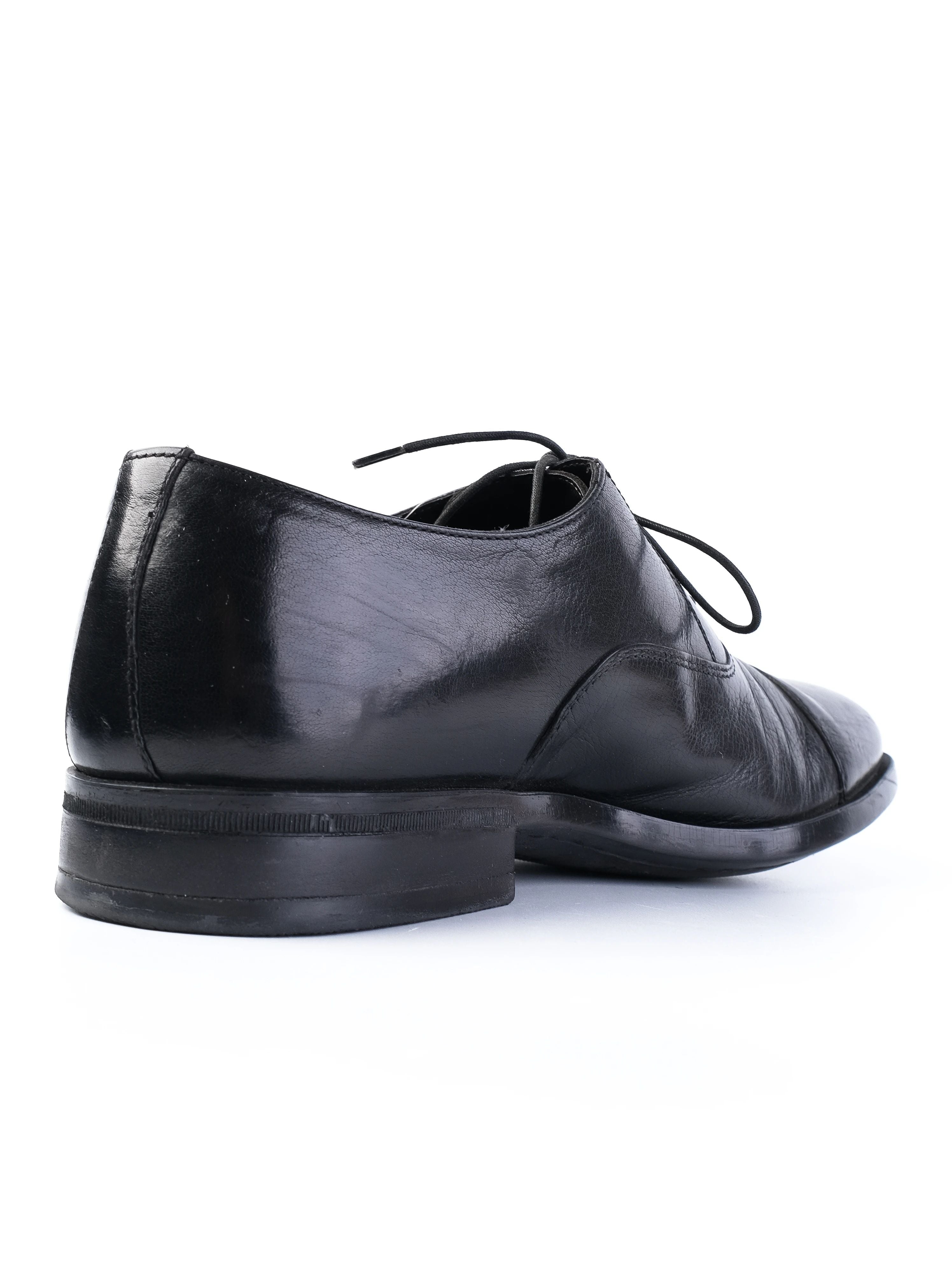 Excellent Moreschi Black Leather Dress Shoes Size 39 for Men